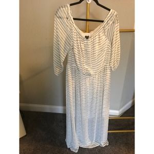 Striped maxi dress Lane Bryant